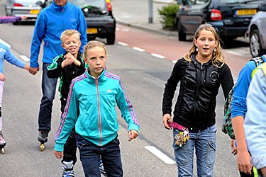 Skate Parade trekt door Alblasserdam