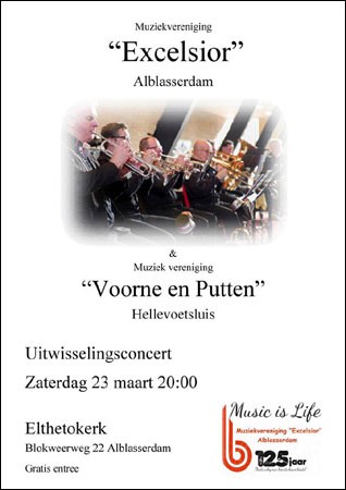 Uitwisselingsconcert Muziekvereniging Excelsior