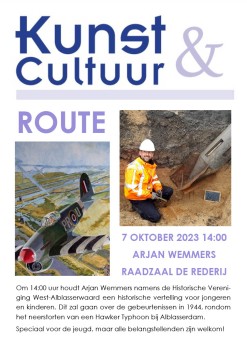 Kunst- en cultuurroute bij HVWA en lezingen in de Rederij