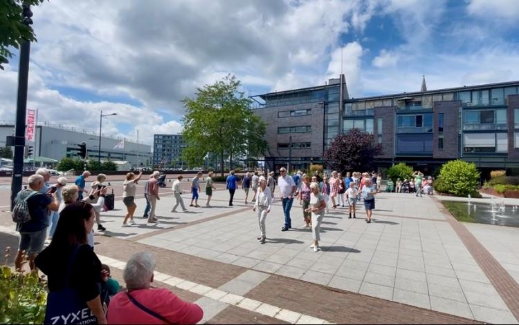 Beweegfeest op het Raadhuisplein