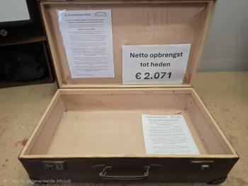 Rotaryclub Noord en Merwede haalt met fundraisingskoffer netto 2071 Euro op voor goede doelen