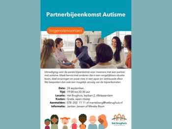 Partnerbijeenkomst voor mensen met autisme