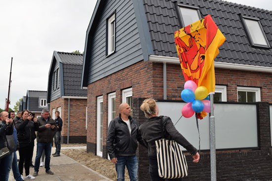 De vijf woonwagenwoningen aan de Poldersemolenweg zijn klaar