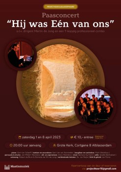 Paasconcert 'Hij was Een van ons'